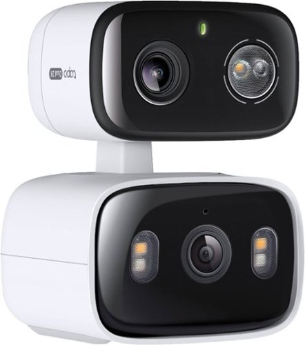 TP-Link - Tapo Wired Dual-Lens, Pan-Tilt Security 2K QHD Camera, 360° Coverage - No Monthly Fees - White