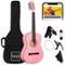 Best Choice Products - 38in Beginner Acoustic Guitar Starter Kit w/ Gig Bag, Strap, Extra Strings - Pink-Front_Standard