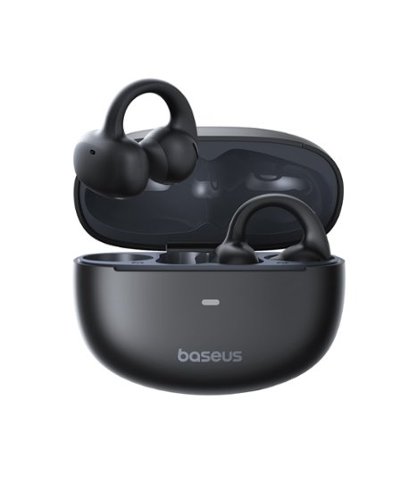Baseus - MC1 Open Ear True Wireless Sport Earbuds - Cosmic Black-Front_Standard 