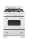Unique Appliances - 30 in. Wide 4 burner Classic Retro 3.9 Cu. Ft. Propane Range w/ Battery Ignition - Marshmallow White-Front_Standard