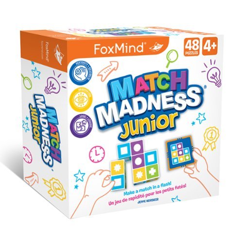 FoxMind Games - Match Madness Junior Pattern Matching Puzzle Game, for Ages 4 and up