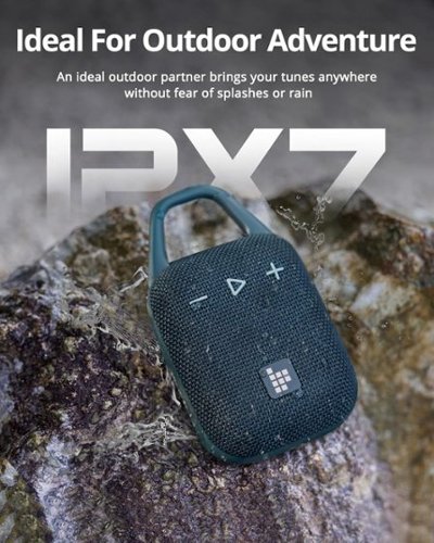 Tronsmart Mirtune H1 Portable Bluetooth Speaker, Big Audio and Punchy Bass, Integrated Carabiner, IPX7 Waterproof, 20H Playtime - Blue SHOP ONLINE