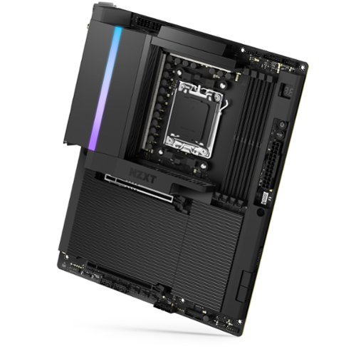 NZXT - N9 Z890 LGA 1851 Intel Z890 ATX DDR5 Wi-Fi 7 Motherboard with Full-Metal Cover and RGB - Black