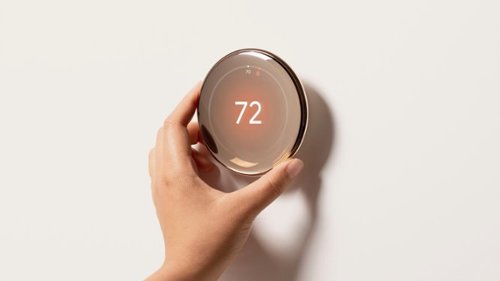 Google Nest Learning Thermostat (4th gen) with Nest Temperature Sensor (2nd gen) - Polished Gold BUY IN SAUDI ARABIA