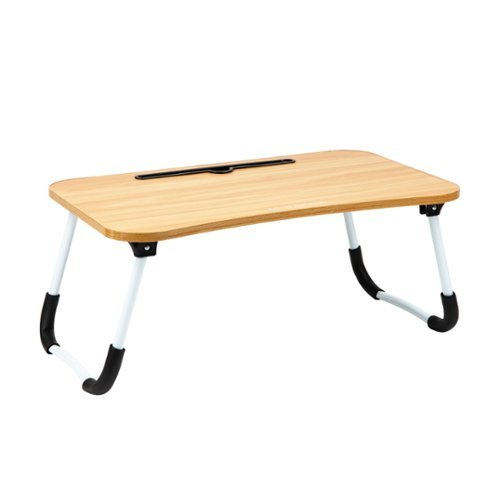 Mind Reader Lap Desk Laptop Stand, Bed Tray, Folding Legs, Couch Table, Portable, MDF , 23.25L x 13.75W x 10.5H - Beige WHERE TO BUY