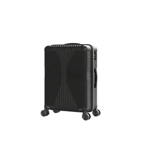 Front. Winado - 20" Hardshell Carry On Luggage with Spinner Wheels Lightweight PP Hardside Small Suitcase with Built-in Lock - Black.