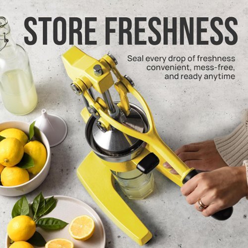 Zulay Kitchen Cast Iron Manual Citrus Press & Orange Squeezer