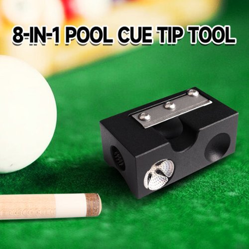 GSE Games & Sports Expert 8 in 1 Pool Cue Tip Tool, Billiard
