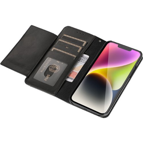 SaharaCase Folio Wallet Case for Apple iPhone 14 Plus - Black WHERE TO BUY
