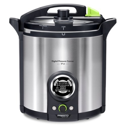 Presto - Precise 02152 17 Qt Electric Pressure Canner, Stainless Steel - Silver-Front_Standard 