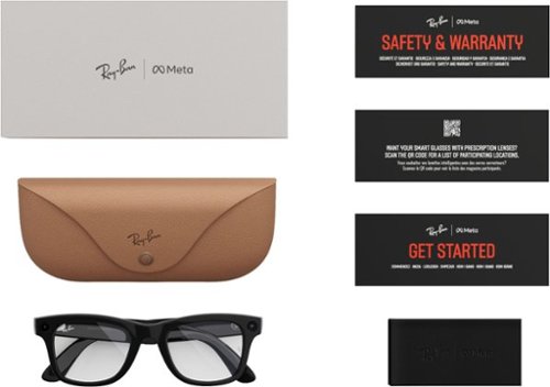 Ray-Ban Meta Wayfarer Large glasses with Meta AI, Audio, Photo, Video Compatability - Clear Lenses - Shiny Black WHERE TO BUY