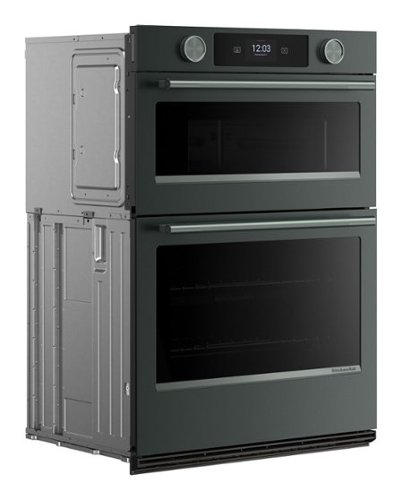 KitchenAid - 30 inch Smart Built-In Electric Combination Wall Oven with Microwave and Intelligent Cooking Camera - Juniper-Front_Standard 