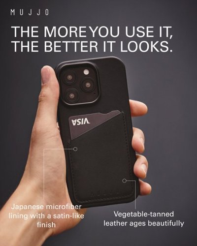 Mujjo Apple iPhone 16 Pro Wallet Leather Case - Black HOW TO BUY