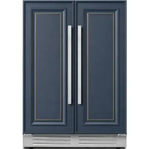 Front. Ca'Lefort - 24 Inch Panel Ready Wine and Beverage Refrigerator - 60 Can and 20 Bottle Wine Fridge Dual Zone (Panels Not Included) - Stainless Steel.