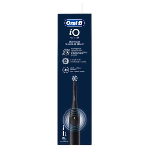 Oral-B iO2 Rechargeable Electric Toothbrush Kit Starter Kit - Night Black SHOP ONLINE