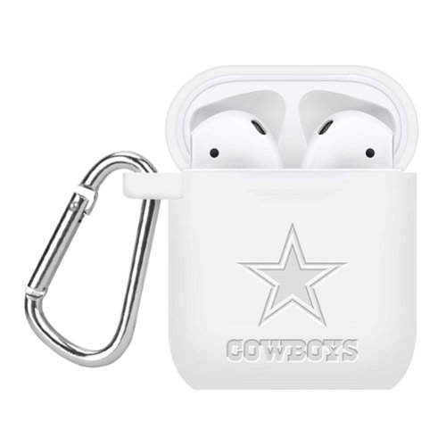 Artinian - Dallas Cowboys Debossed Silicone AirPods Case Cover - No Size - Multicolor-Front_Standard 