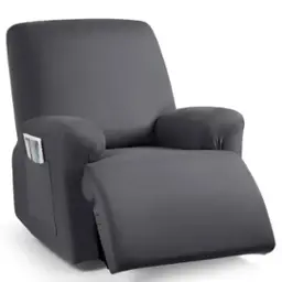 Charcoal Gray 1 Recliner Chair Cover