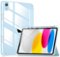 DTTO - Case for iPad (A16) 11-inch 2025 and iPad 10th Generation 10.9 Inch 2022, Clear Back and TPU Shockproof Frame Cover - Ice Blue-Front_Standard