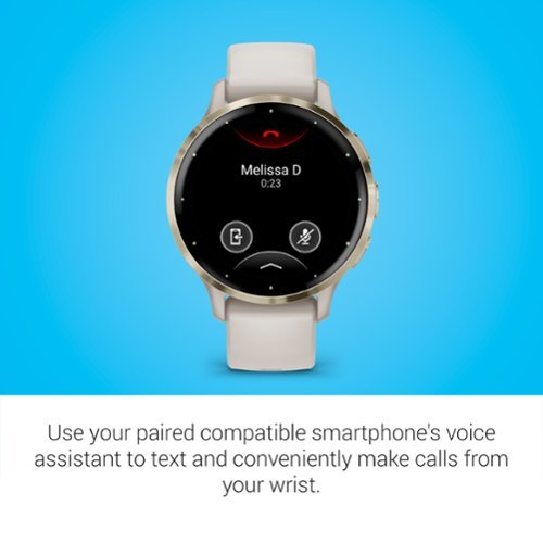 Garmin Venu 3S GPS Smartwatch 41 mm Fiber-reinforced polymer - Stainless Steel and Ivory WORLDWIDE DELIVERY