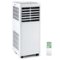 Costway - 5000 BTU Portable Air Conditioner Cools up to 250 sq.ft with Dehumidifier and Fan Sleep Mode and 24H Timer - White-Front_Standard