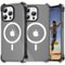 Entronix - Magnetic Case for iPhone 16 Pro - Clear Shockproof Design - Black-Front_Standard