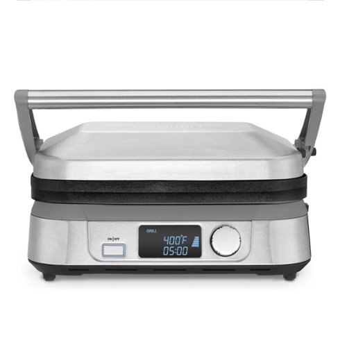 Cuisinart - Refurbished Excellent - Griddler Five GR-5 - Stainless Steel-Front_Standard 