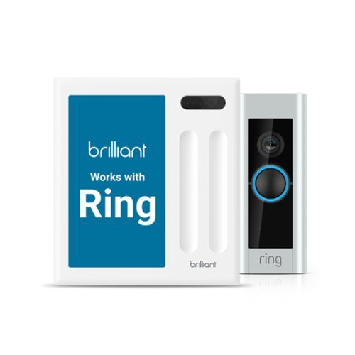 Brilliant Wi-Fi Smart 2-Switch Home Control Panel with Voice Assistant - White BUY ONLINE
