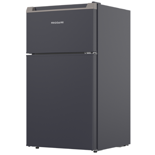 Frigidaire Compact Refrigerator with Top Freezer - 2 Door Fridge with 3.2 Cu Ft, Contemporary Series, Black - Matte Black