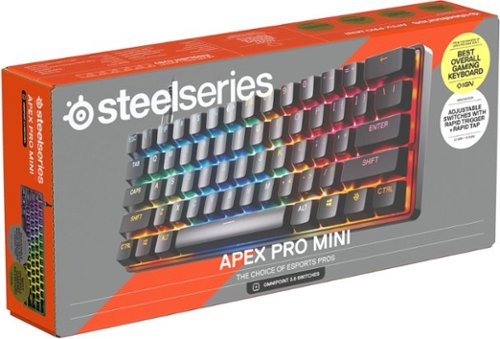 SteelSeries Apex Pro Mini Gen 3 60% Wired Mechanical OmniPoint Adjustable Gaming Keyboard with Rapid Tap - Black BUY ONLINE