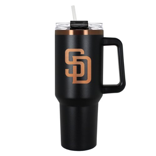 Great American Products - San Diego Padres 40oz. Colossus Copper Edition Tumbler - Black-Front_Standard 