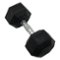Inspire - Fitness 35 LB Rubber Dumbbell - Black-Front_Standard