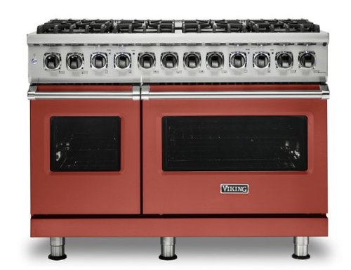 Viking - 5-Series Dual Fuel Self-Clean 48"W Sealed Burner Range - Spiced Cider-Front_Standard 