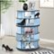 Kings Brand Furniture - 5-Tier Rotating Shoe Rack, 360° Revolving Lazy Susan Spinning Shoe Rack Tower Storage Organizer - Blue-Front_Standard