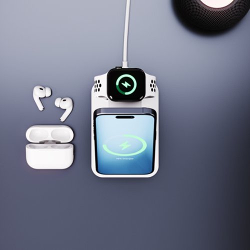 JOURNEY TRIO ULTRA 3-in-1 Fast Wireless Charging Station - White BUY IN SINGAPORE