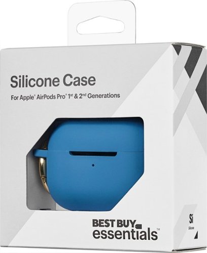 Best Buy essentials™ Silicone Case for Apple AirPods Pro 1st and 2nd Generations - Blue BUY IN AUSTRALIA