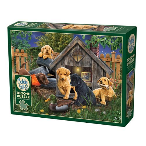 Outset Media - Outset Media: Cobble Hill 1000 Piece Puzzle: In the Doghouse - Reference Poster Included