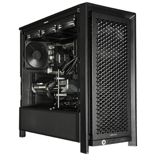 Andromeda Insights - AI Workstation Gaming PC | Radeon Pro R9700 32GB | Ryzen 9 9950X 4.3 GHz (5.7 GHz Turbo) | 64GB DDR5 | 4TB Gen4 SSD - Black-Front_Standard 