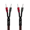 AudioQuest - Rocket 33 Full-Range 9' Analog Speaker Cable w/ SureGrip 300 Connectors with Banana to Banana Connectors - Red on Black-Front_Standard