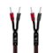 AudioQuest - Rocket 33 Full-Range 9' Analog Speaker Cable w/ SureGrip 300 Connectors with Banana to Banana Connectors - Red on Black-Front_Standard