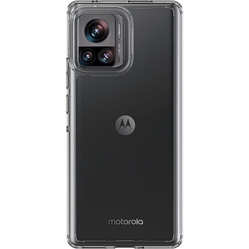 SaharaCase - Hybrid-Flex Hard Shell Series Case for Motorola Edge+ (2023) - Clear-Front_Standard 