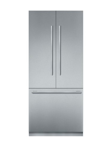 Thermador - Freedom Collection 19.4 Cu. Ft. French Door Built-In Smart Refrigerator with Masterpiece Series Handles - Silver
