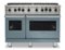 Viking - 48 in. Wide 8 Burner 5-Series Gas Open Burner Range - November Sky-Front_Standard