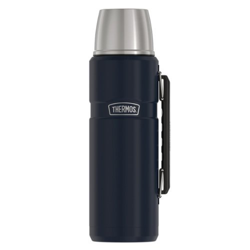 Thermos - Stainless King Vacuum Insulated Stainless Steel Beverage Bottle 1.2 L - Matte Blue-Front_Standard 