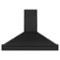 ZLINE - 48 inches - Convertible & Externally Vented - Wall Range Hood - Black-Front_Standard