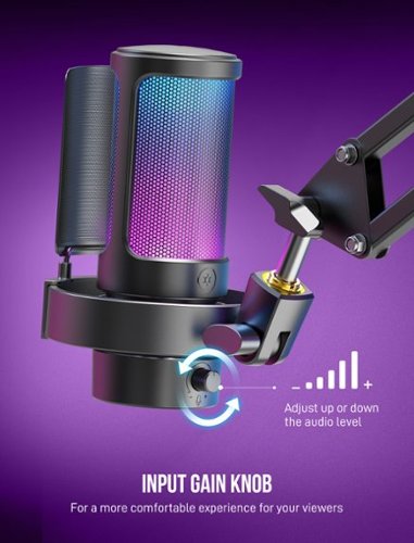 FIFINE  A8 RGB USB Condenser Microphone – Cardioid Mic with Real-Time Monitoring for Streaming & Gaming WORLDWIDE DELIVERY