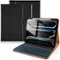 DTTO - Case for iPad Pro 13 Inch M5/M4with Wireless Detachable Keyboard , Leather Folio Cover with Pencil Holder & Pocket - Black-Front_Standard