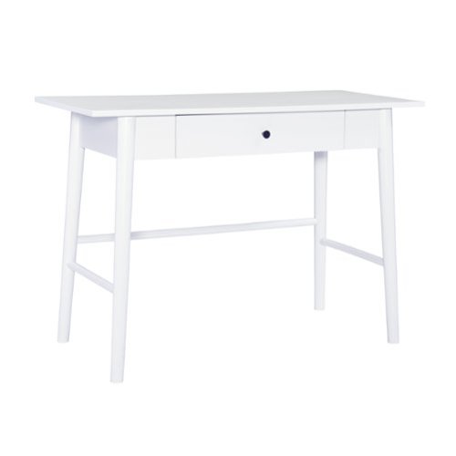 Linon Home Décor - Clayborn Desk With Drawer - White-Front_Standard 