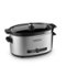 KitchenAid - KitchenAid® 6-Quart Slow Cooker with Solid Glass Lid - KSC6223 - Stainless Steel-Front_Standard