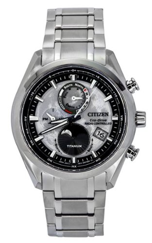 ダブルムーン Citizen Eco Drive Tsuki yomi Radio Controlled BY1010 81H Mens