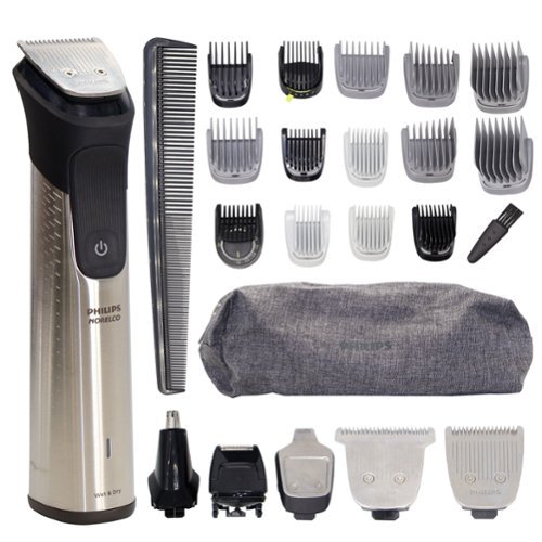 Philips Norelco - Multigroom 7000 Series All-in-One Trimmer, 23-Piece for Beard, Face, Nose, Ear, Body MG7970/49 - Black-Front_Standard 